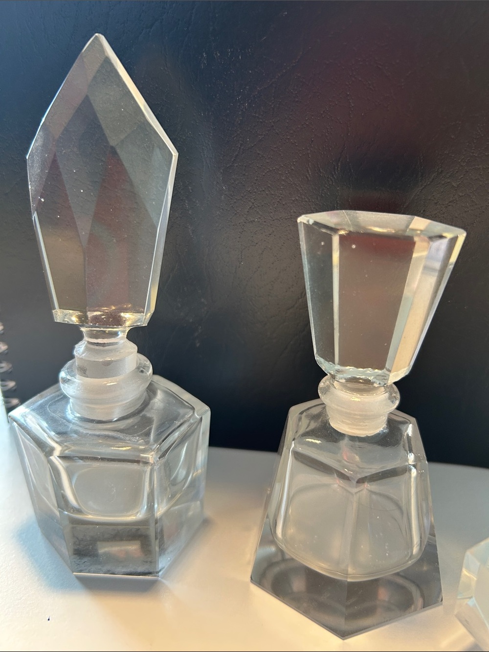 Crystal perfume bottles